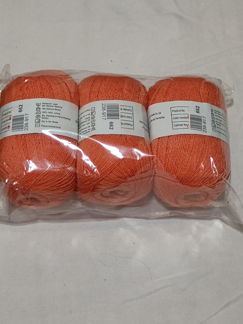 150g Acrylic Wool Cashmere Blend Yarn Bundle 3pcs Coral - Picture 4 of 5